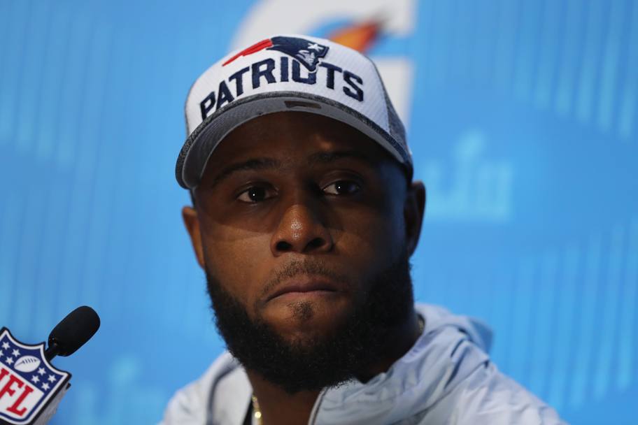 James White, 26 anni, running back dei New England Patriots. Afp